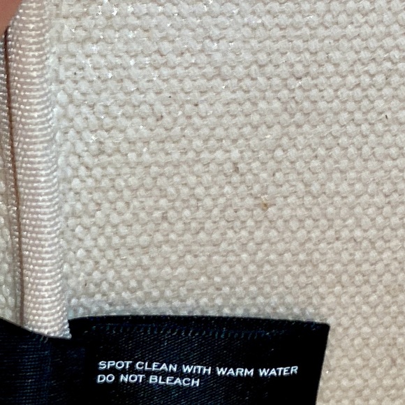 AQUA Canvas Pink and Red Striped Tote Bag Bloomingdale’s Exclusive Large - Picture 11 of 12